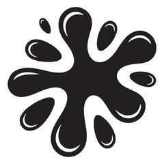 Blob shape organic, vector illustration set. Collection from abstract forms for design and paint. Liquid Silhouette Vector Black drop in modern style. Basic stains isolated elements