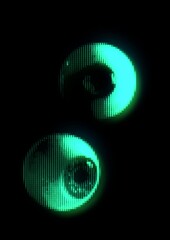 Glowing Neon Cyberpunk Eyes – Futuristic Digital Vision