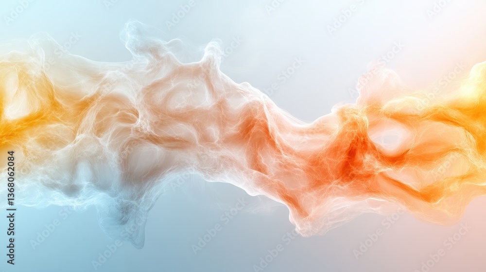 Poster an ethereal network of soft textures in motion fills the canvas, creating an engaging visual dynamic