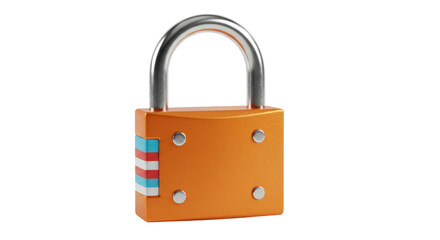 Isolated Padlock Security 3D Icon