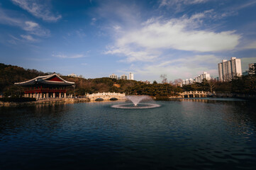 night view of the city