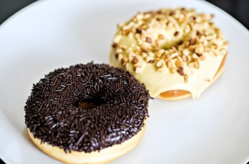 donut with chocolate