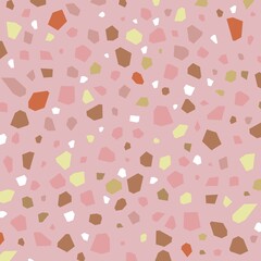 テラゾー柄　ピンク