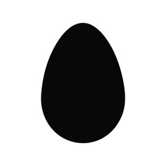  egg icon silhouette vector 