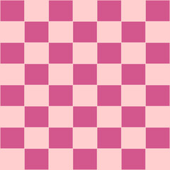 Checkered background with distorted squares. Abstract banner with distortion. 