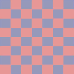 Checkered background with distorted squares. Abstract banner with distortion. 