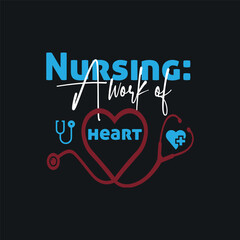 Fototapeta premium International Nurse day t-shirt design