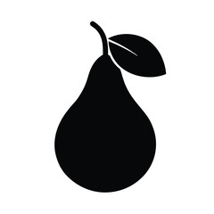 Fresh ripe pear isolated on white background