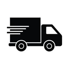 Illustration of a delivery truck with a trailer on the road