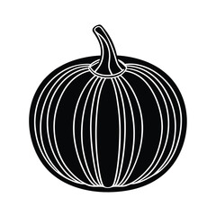 Isolated pumpkin on white background with vibrant orange color perfect for autumn and Halloween decorations