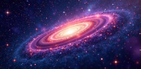 - Stunning space background with galaxy and glittering stars, mesmerizing, space scene, sky