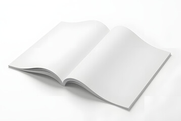 blank white book