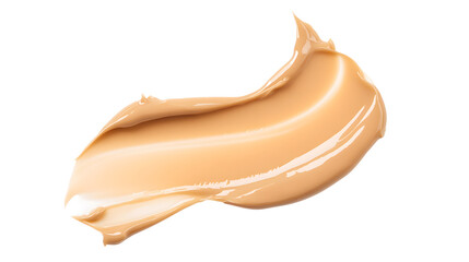 A fresh, cosmetic face mask smear on transparent background