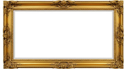 Isolated Golden Frame