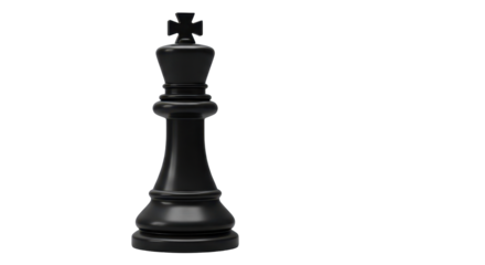 Isolated Black Chess King