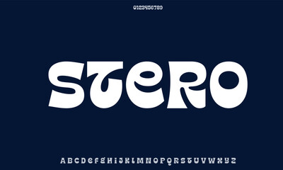 Luxury SteroMont alphabet letters font for logo