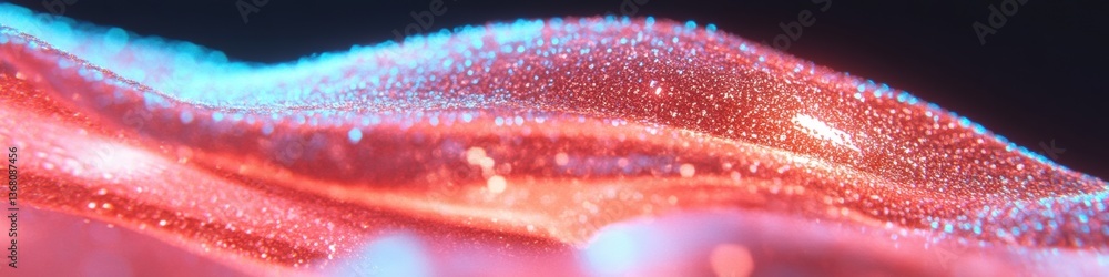 Leinwandbilder iridescent liquid dynamics fluid holographic texture revealing nano-surface innovation for tech desi