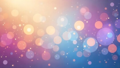 Abstract blur bokeh banner background. Rainbow colors, pastel purple, blue, gold yellow, white silver, pale pink bokeh background, created with generative ai