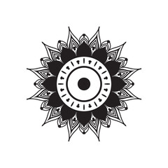 Sun and Moon with Clouds Illustration Design for Summer and Sunny Weather Icon