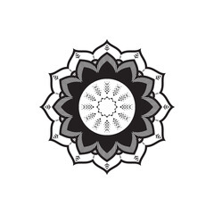 Abstract Vector Symbol with Sun, Star, and Gear Elements in a Circular Design