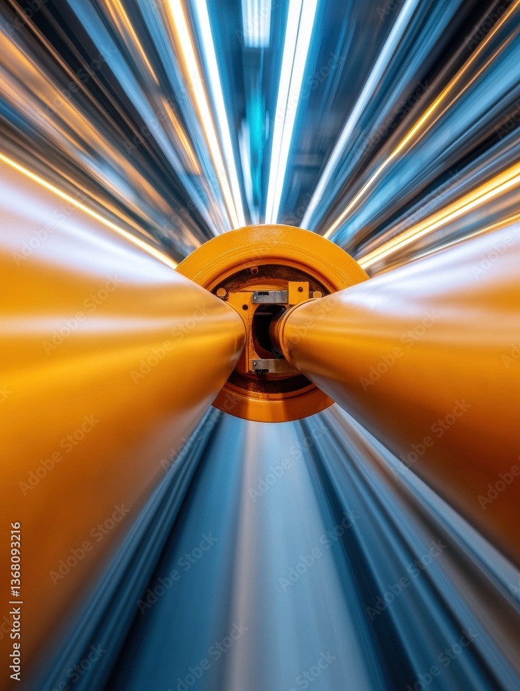 Aufkleber Hyperkinetic Future Vision Immersive Velocity Tunnel Showcasing Technological Acceleration and Dynamic Motion Design in High-Performance Digital Visualization