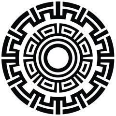 vector of a greek meander pattern