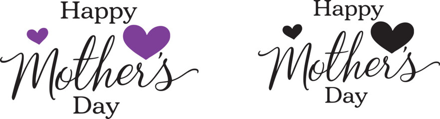 Happy Mother Day, Spring Holiday Greeting Card Banner