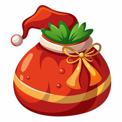 "Santa's Sack Vector Design - Festive Holiday Graphic for Christmas"