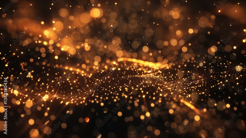 Aufkleber abstract network background with glowing digital connections.