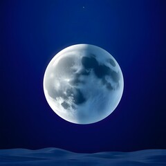 full moon in the night sky