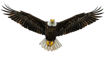 Isolated Eagle Flying