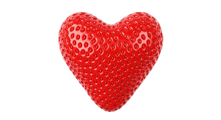 Isolated Strawberry Heart