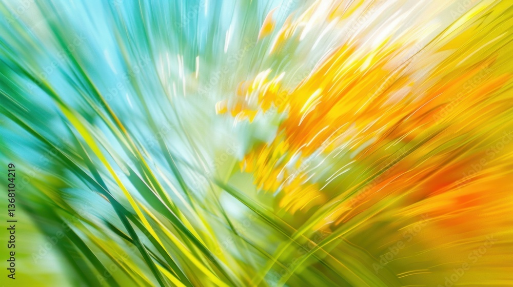 Poster a dynamic abstract image symbolizing growth with upward motion and vibrant colors.