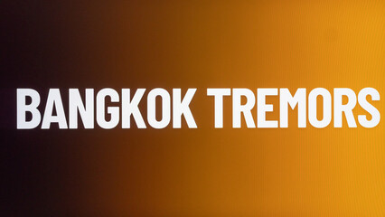Bangkok earthquake tremors urban impact and community resilience thailand