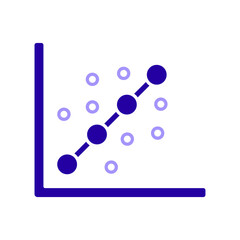Icon a statistical model, isolated against a clean background.