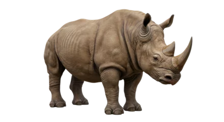 Fototapeten Nashorn Isolated Rhinoceros Standing  © Hannah