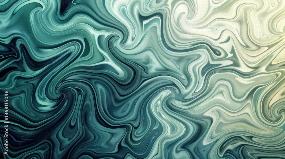Poster a dynamic abstract pattern with swirling lines and gradient shades.