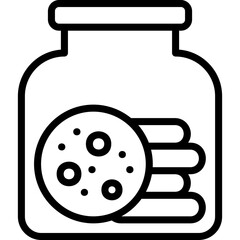 Cookies line icon