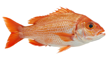 Isolated Red Snapper Fish