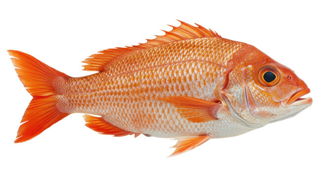 Isolated Red Snapper Fish