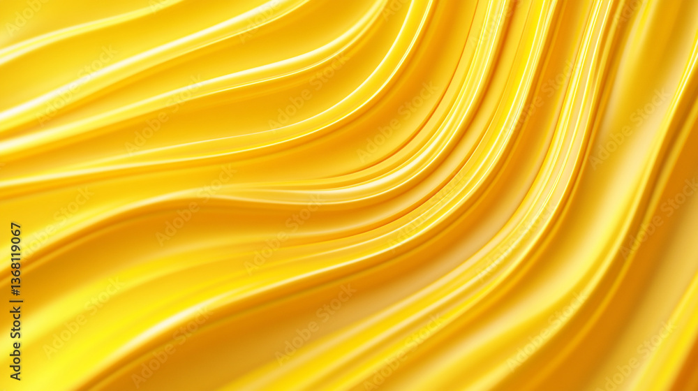 Poster golden abstract background with smooth flowing lines and soft highlights creating a dynamic texture