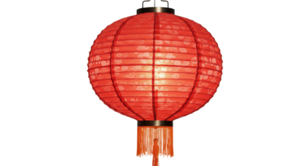 Isolated Red Chinese Lantern