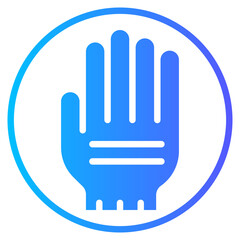 glove gradient icon