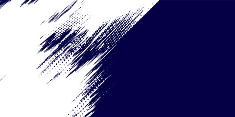 Dots halftone white and blue color pattern gradient grunge texture background. Dots pop art comics sport style vector illustration modern grunge blue abstract