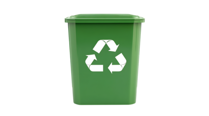 Green garbage, Recycling bin png