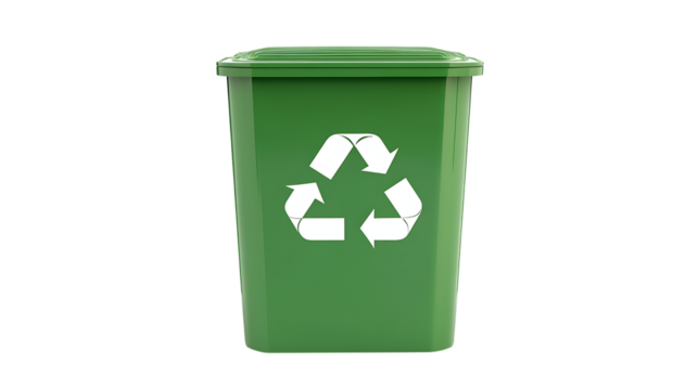 Green garbage, Recycling bin png