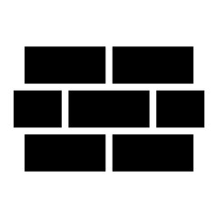 bricks glyph icon