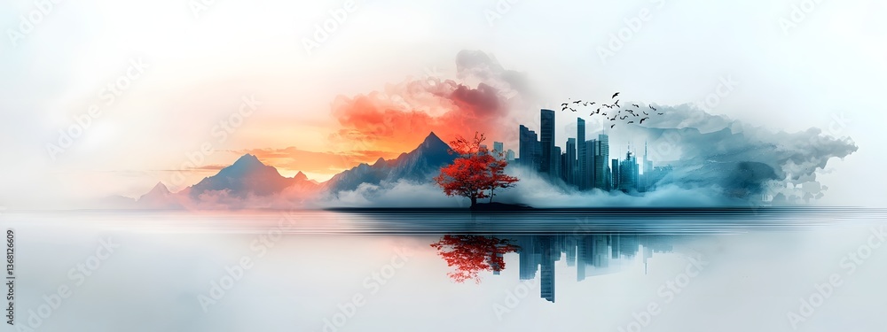Poster mesmerizing azure digital currents flowing across a monochromatic technological expanse comprising i