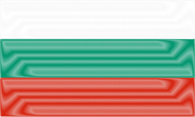 Bulgaria Liberation Day March 3. Scribble style Bulgaria flag vector background. Poster, card, banner.