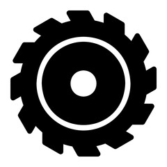 wheel blade glyph icon
